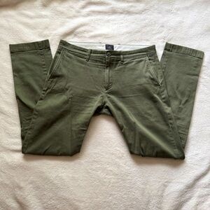 J. Crew Olive Green Slim Fit Chinos